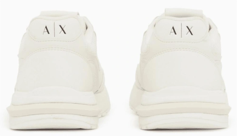 Perforated Leather Triple White Runner Sneaker