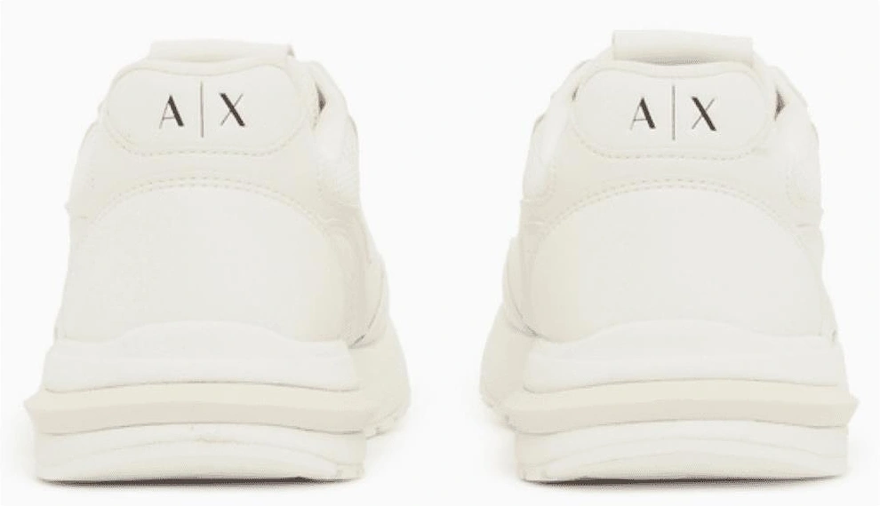 Perforated Leather Triple White Runner Sneaker