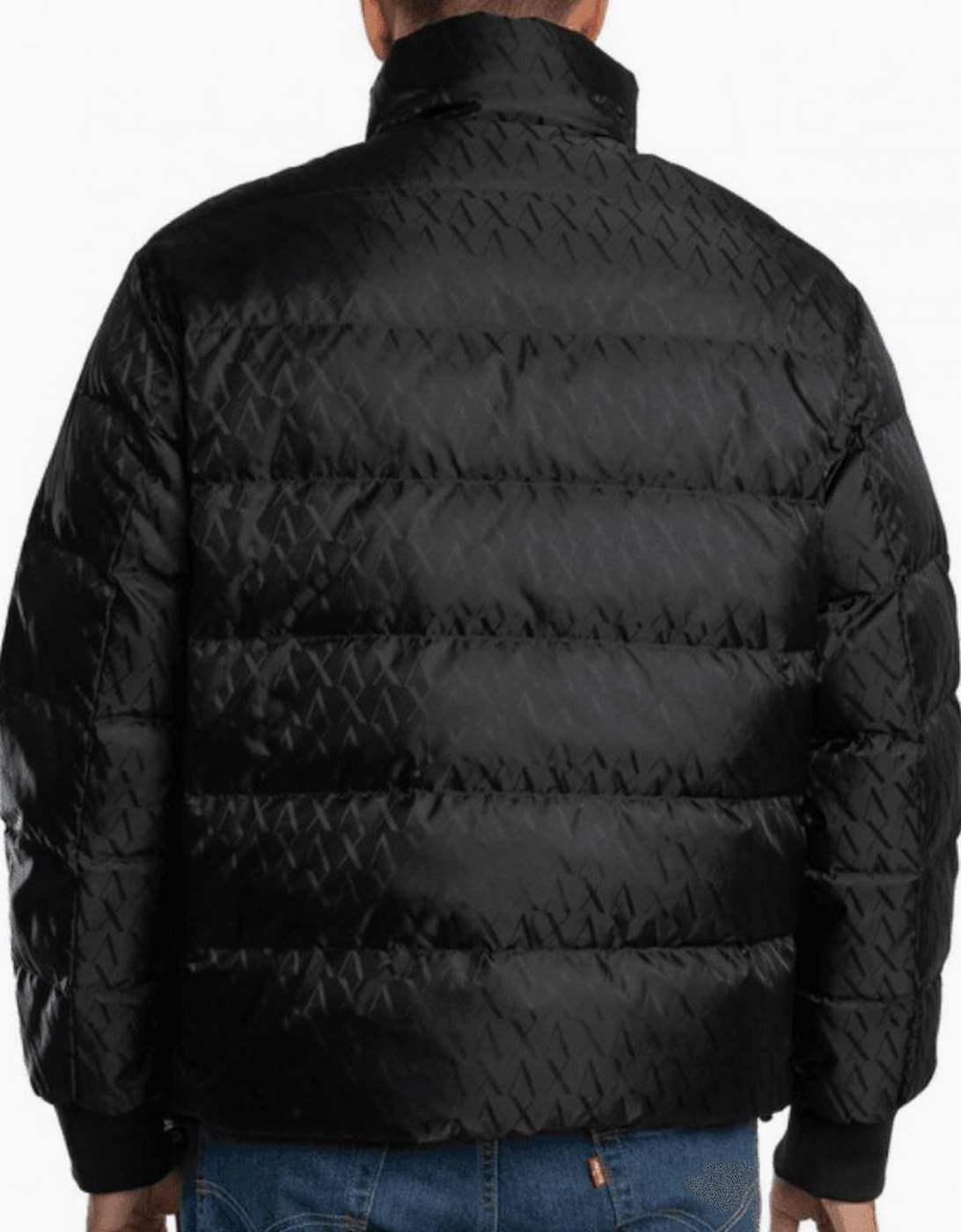 Monogram Nylon Black Puffer Jacket