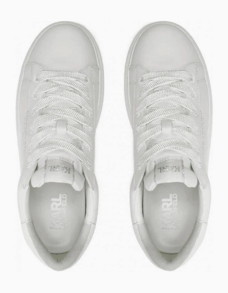 Python Tab Leather White Sneaker Trainer