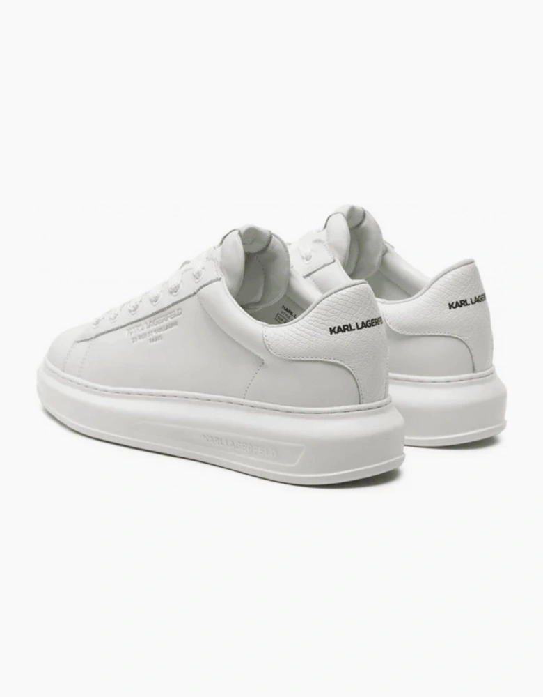 Python Tab Leather White Sneaker Trainer
