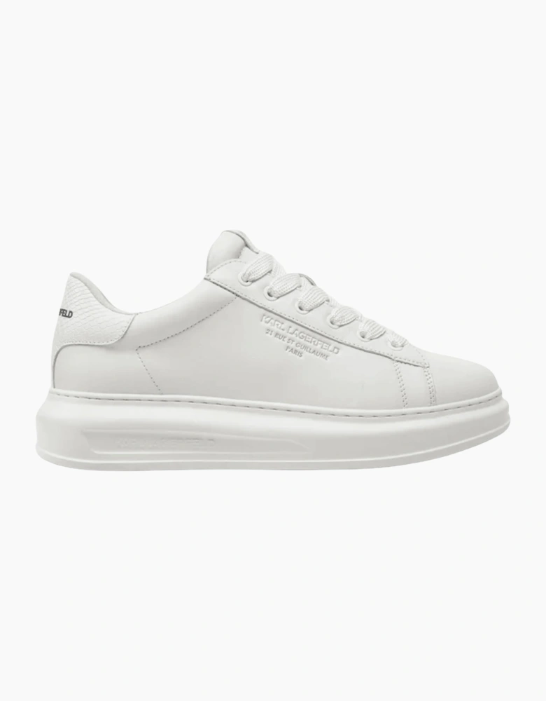 Python Tab Leather White Sneaker Trainer