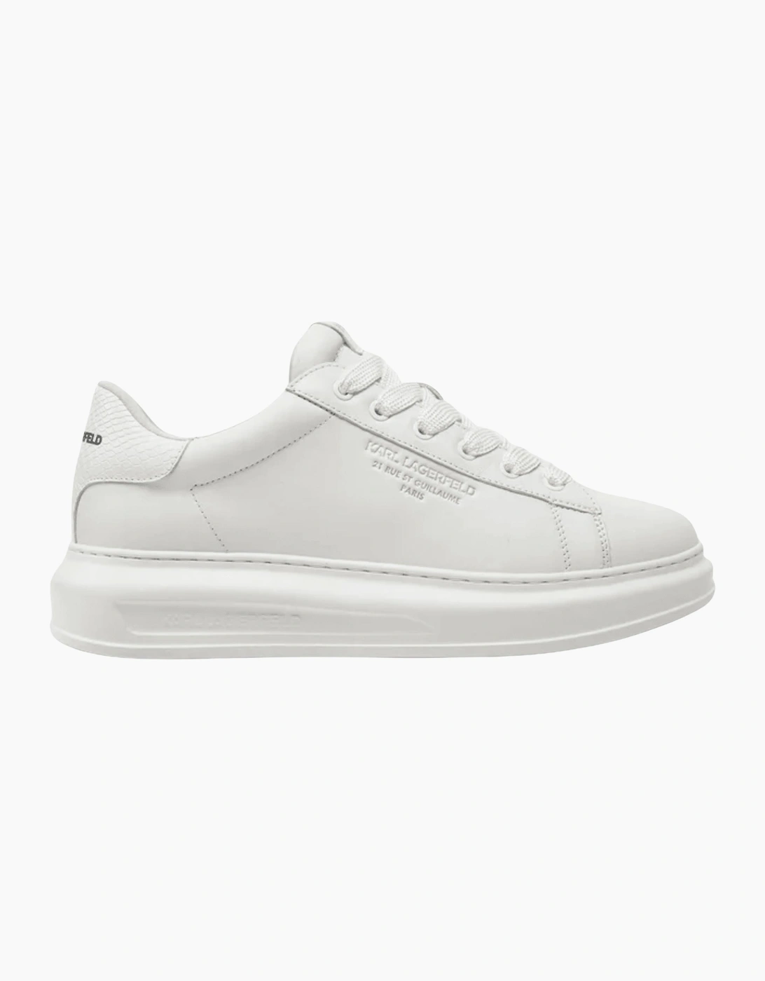 Python Tab Leather White Sneaker Trainer