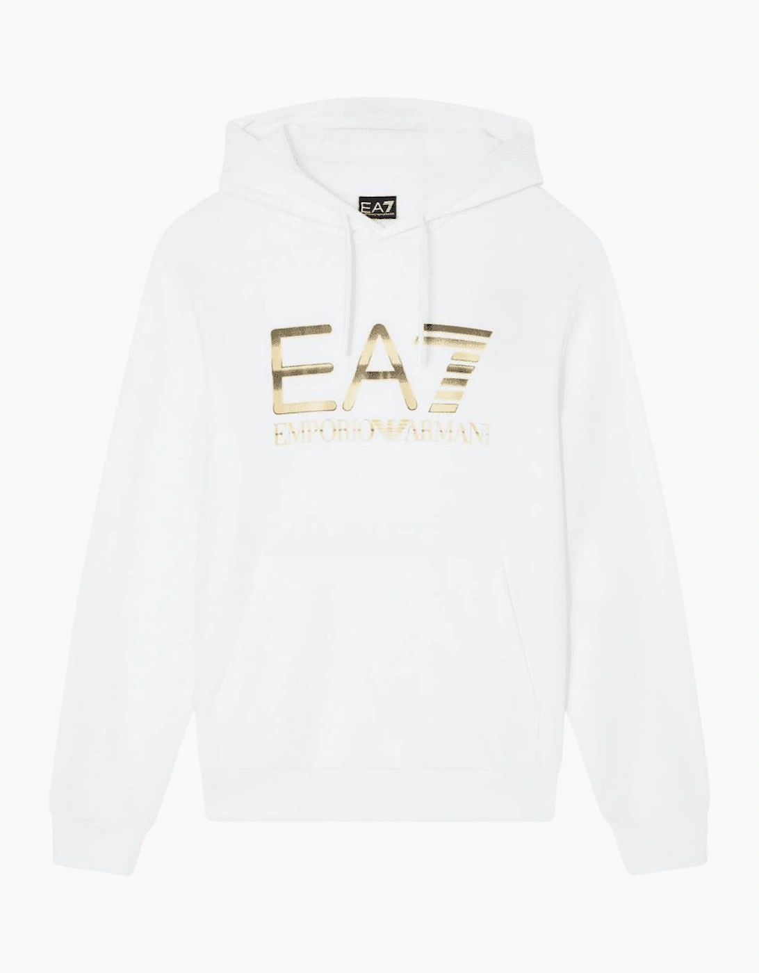 Regular Fit White/Gold Hoodie