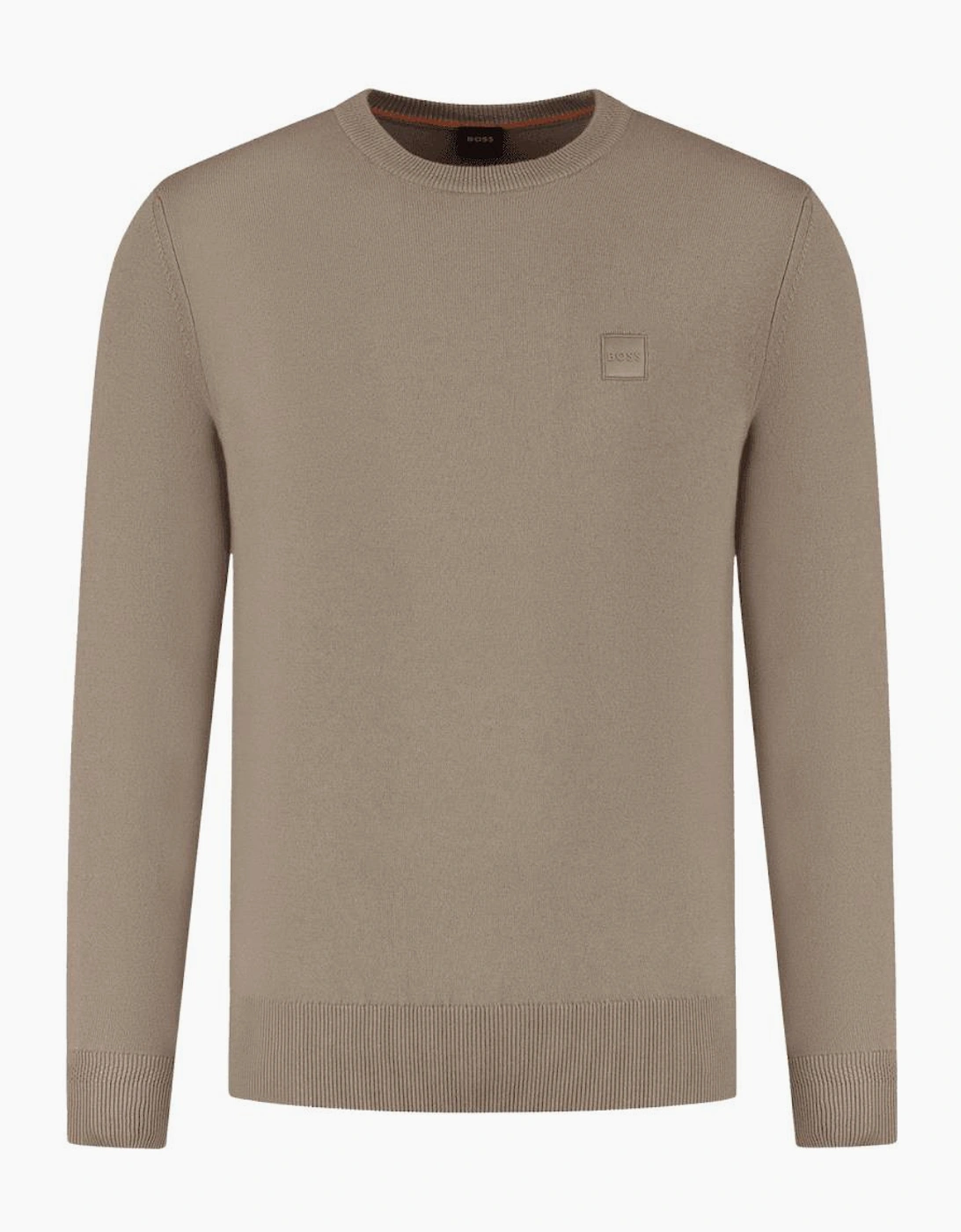 Kanovano Cashmere-Cotton Crew Neck Tan Brown Jumper