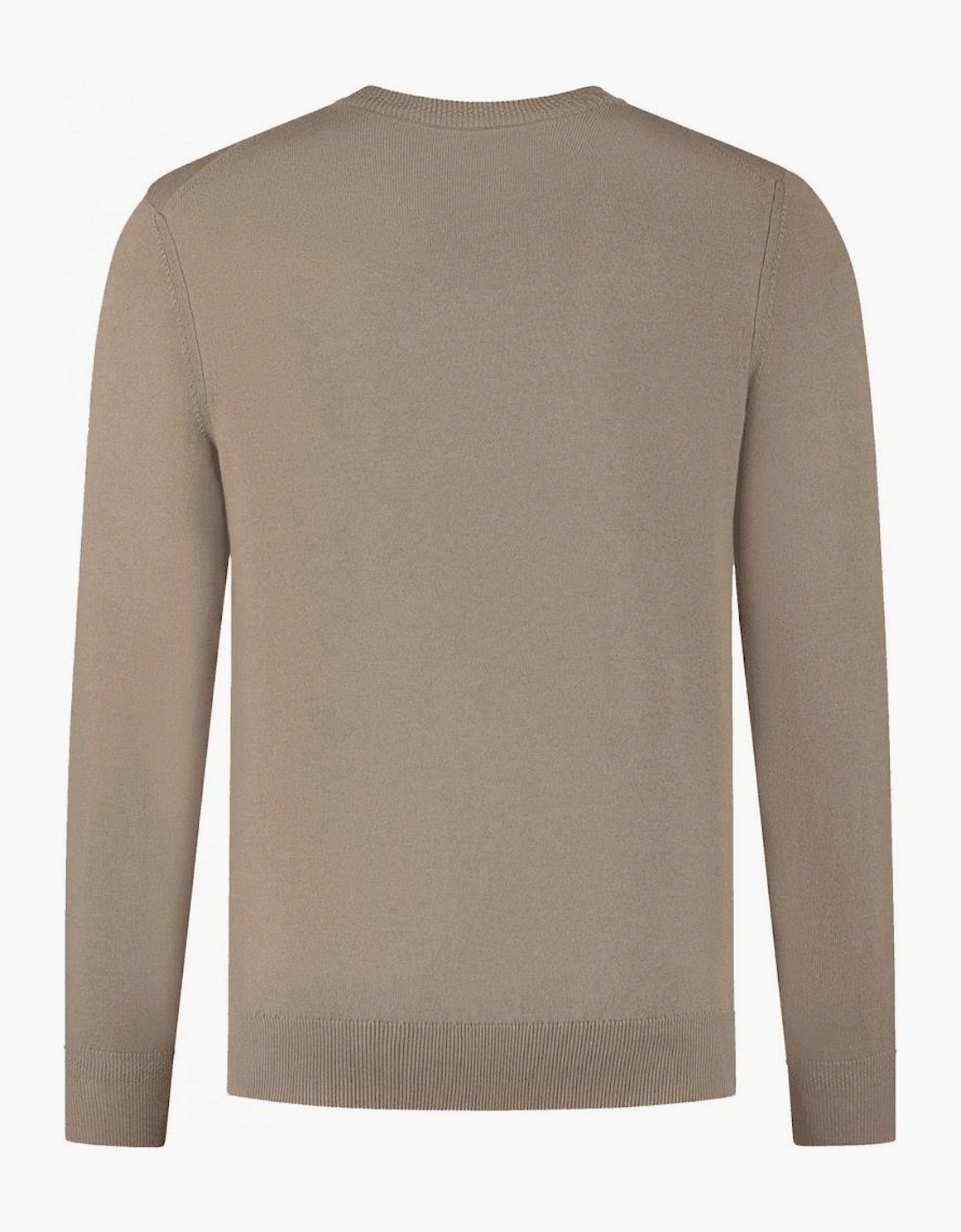Kanovano Cashmere-Cotton Crew Neck Tan Brown Jumper