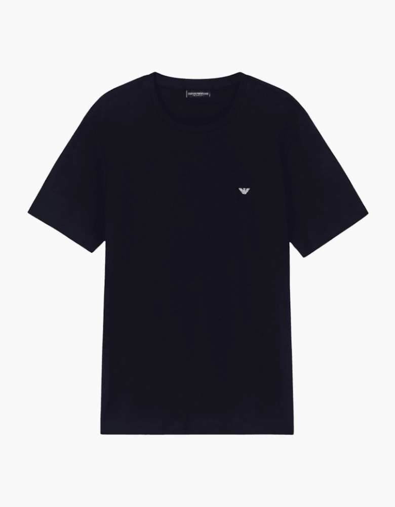 Cotton Pique Navy Blue Shorts Set