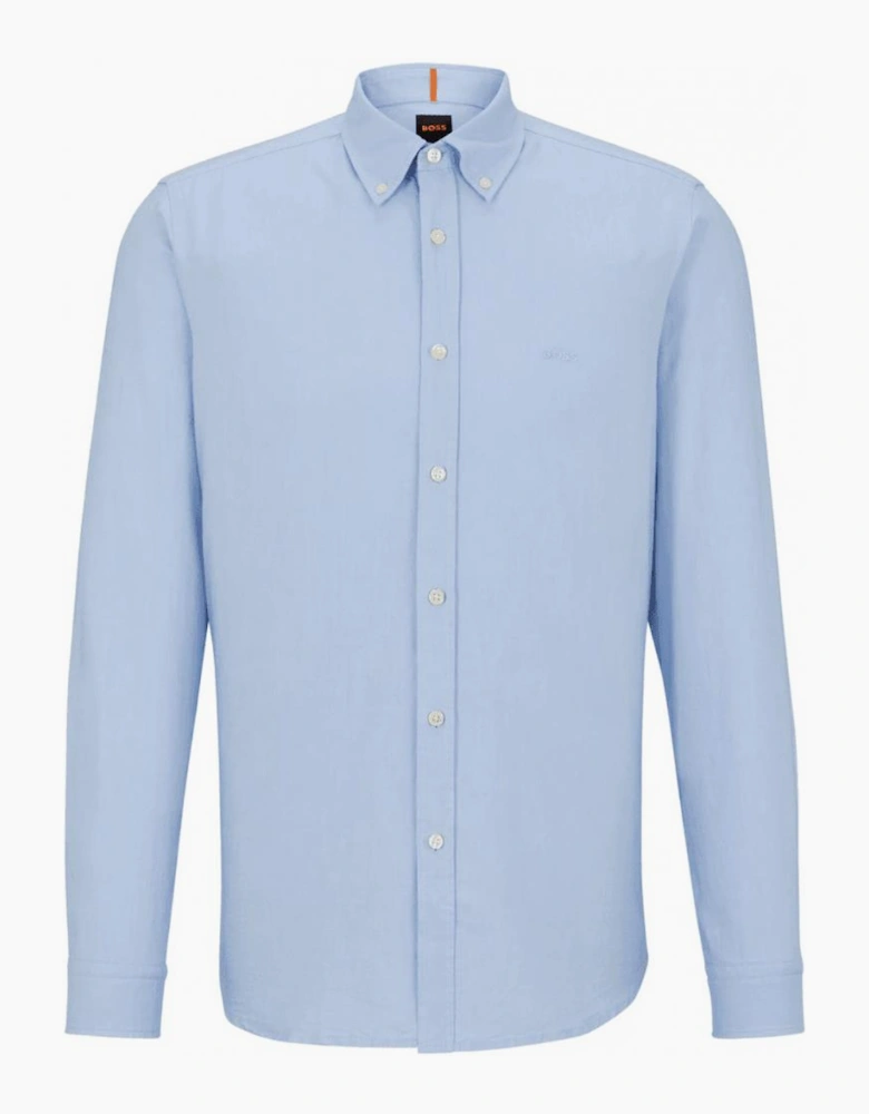 Rickert Cotton Regular Fit Light Blue Shirt