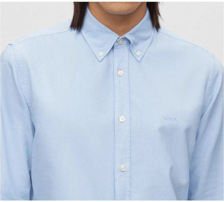 Rickert Cotton Regular Fit Light Blue Shirt