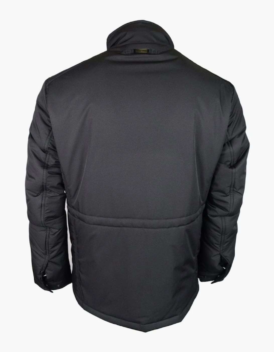 Blouson Zip Up Funnel Neck Black Jacket