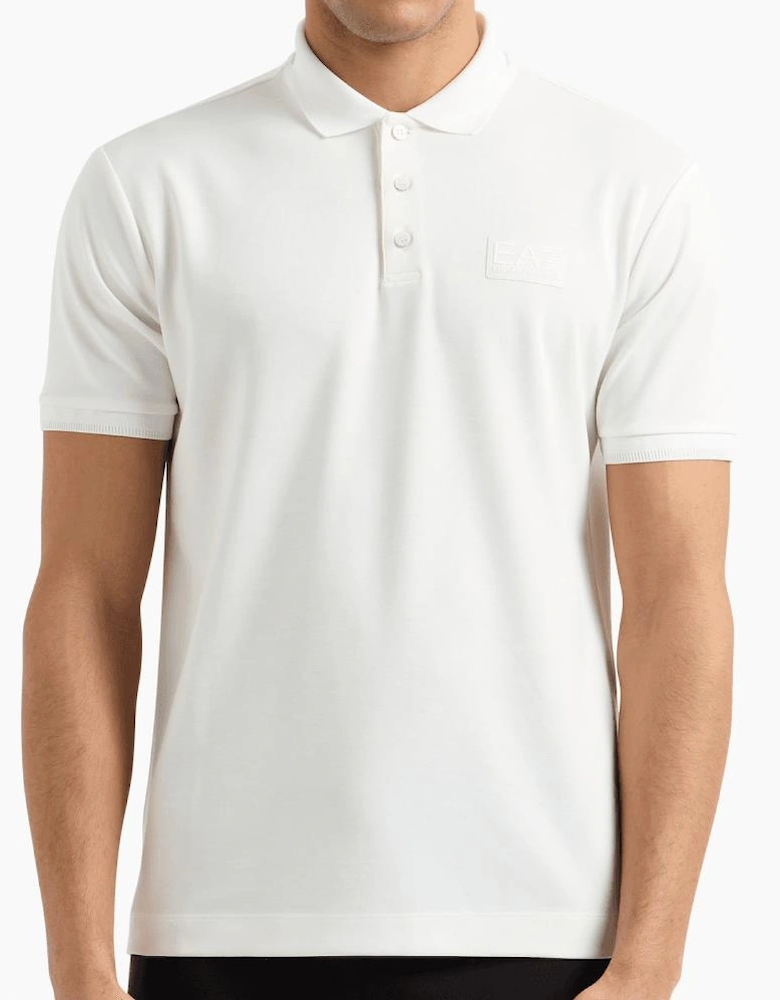 Lux Cotton Ink White Polo Shirt