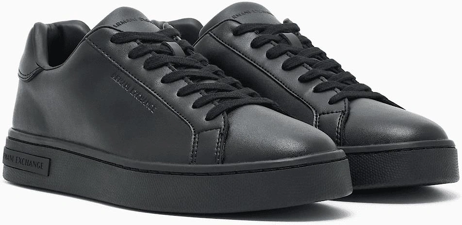 Leather Triple Black Sneaker Trainer