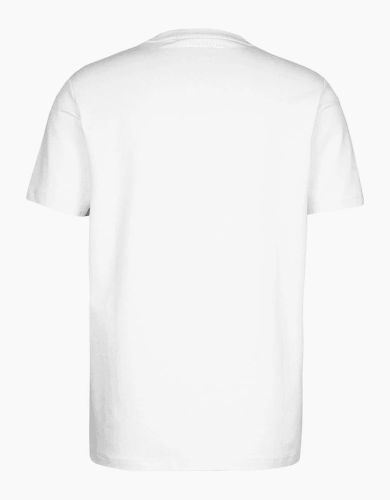 Cotton Embroidered Logo White T-Shirt