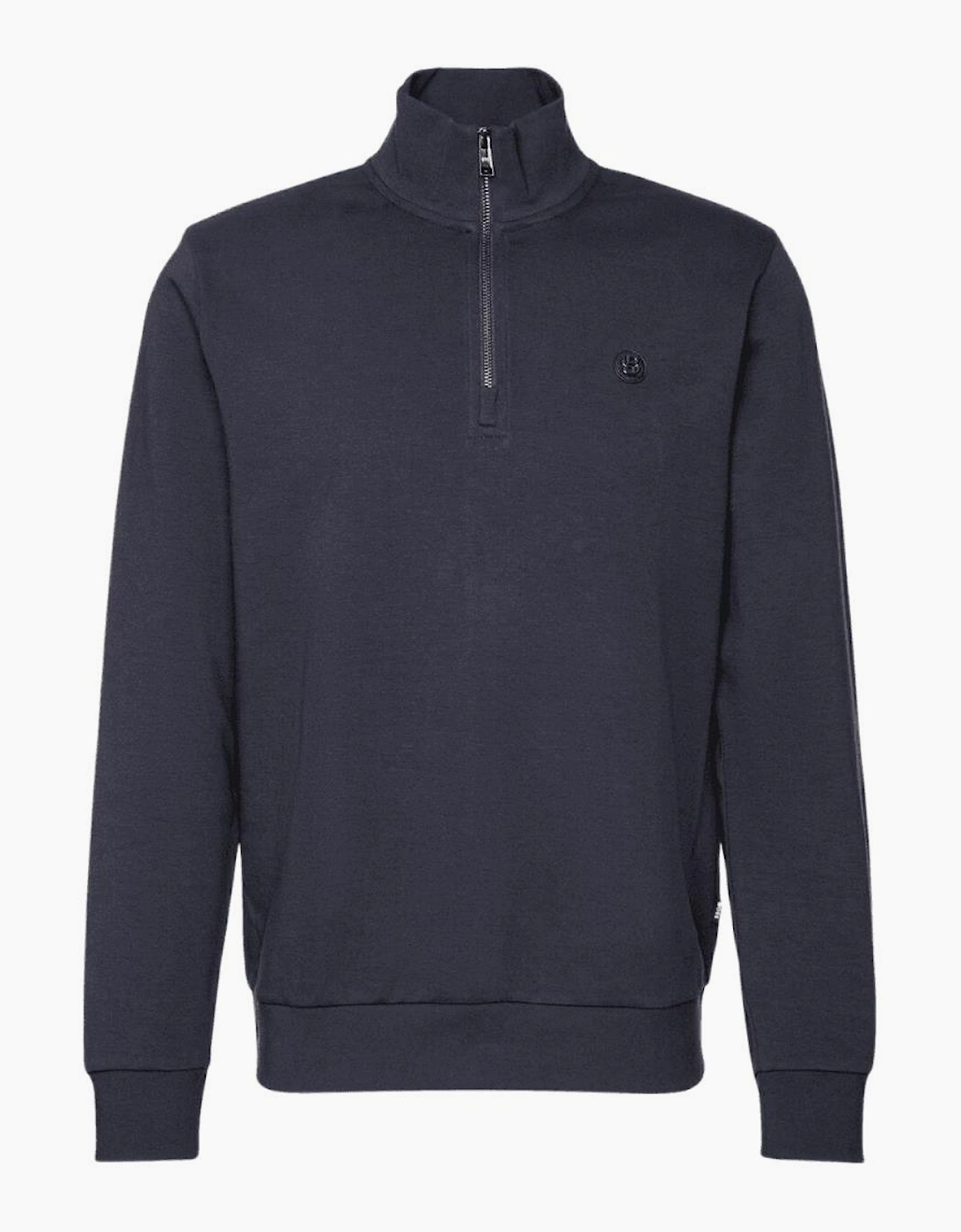 C-Stimmann Quarter Zip Funnel Neck Navy Sweatshirt