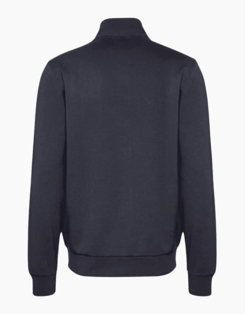 C-Stimmann Quarter Zip Funnel Neck Navy Sweatshirt
