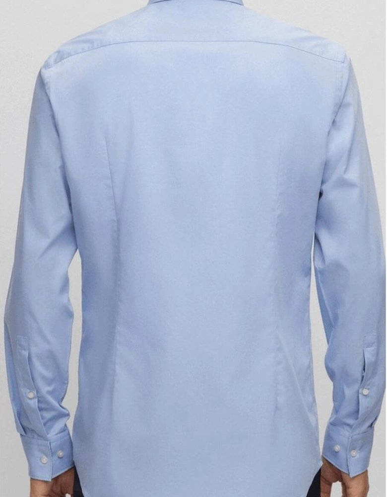 Koey Button Up Long Sleeve Light Blue Shirt