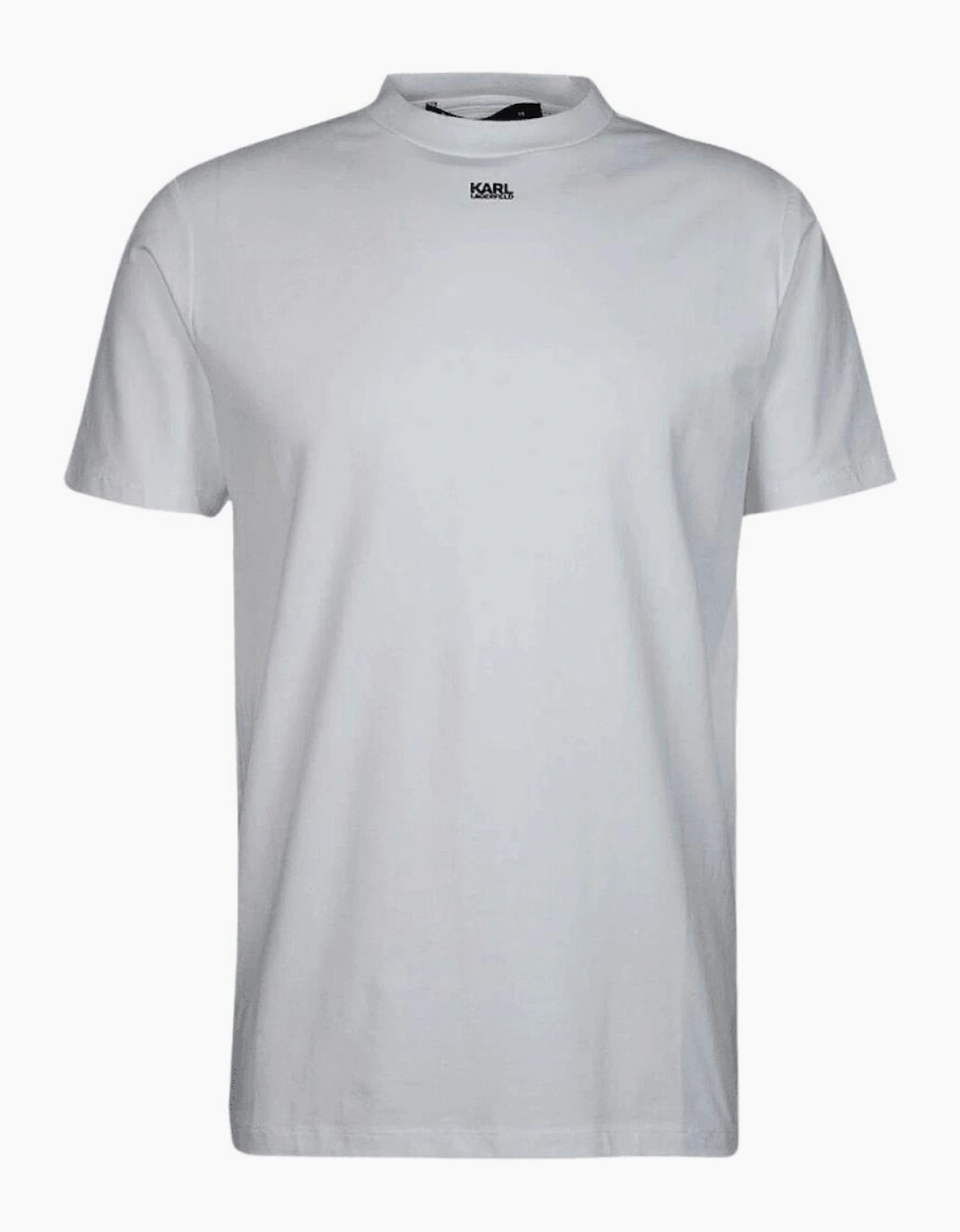 Cotton Print Logo White T-Shirt