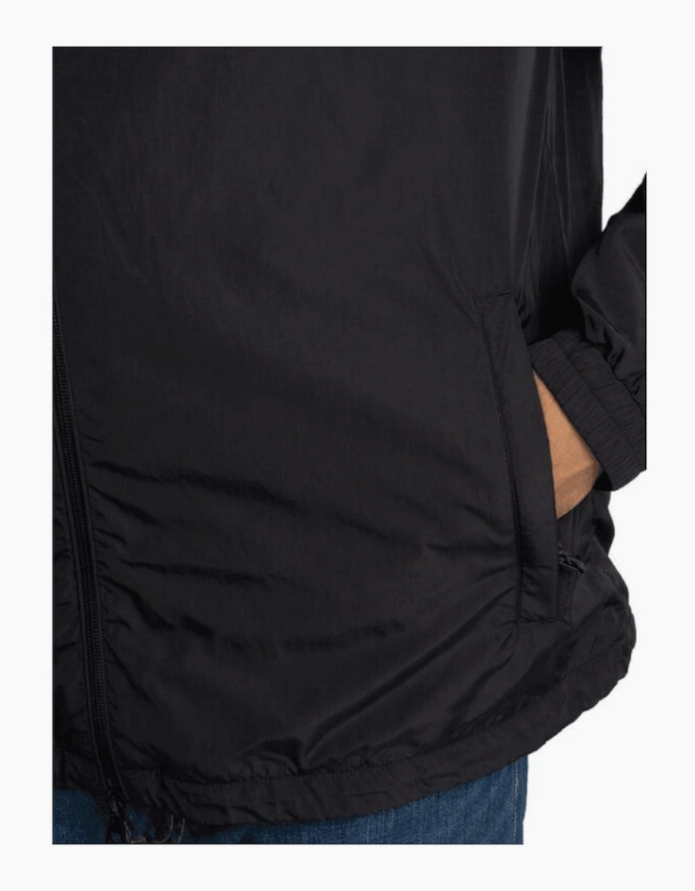 Core ID Lightwieight Hooded Black Jacket