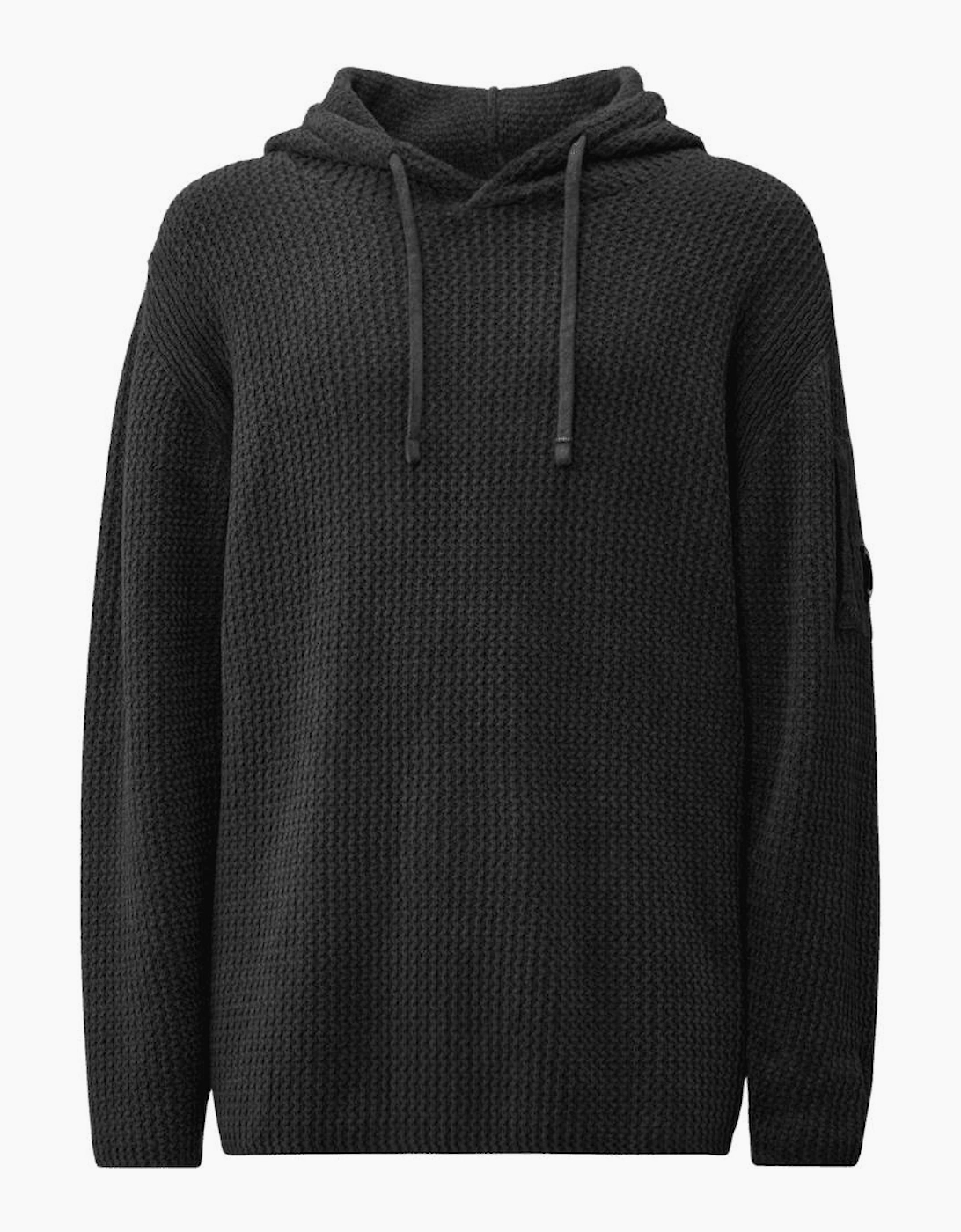 Chenille Cotton Textured Gunmetal Grey Hoodie