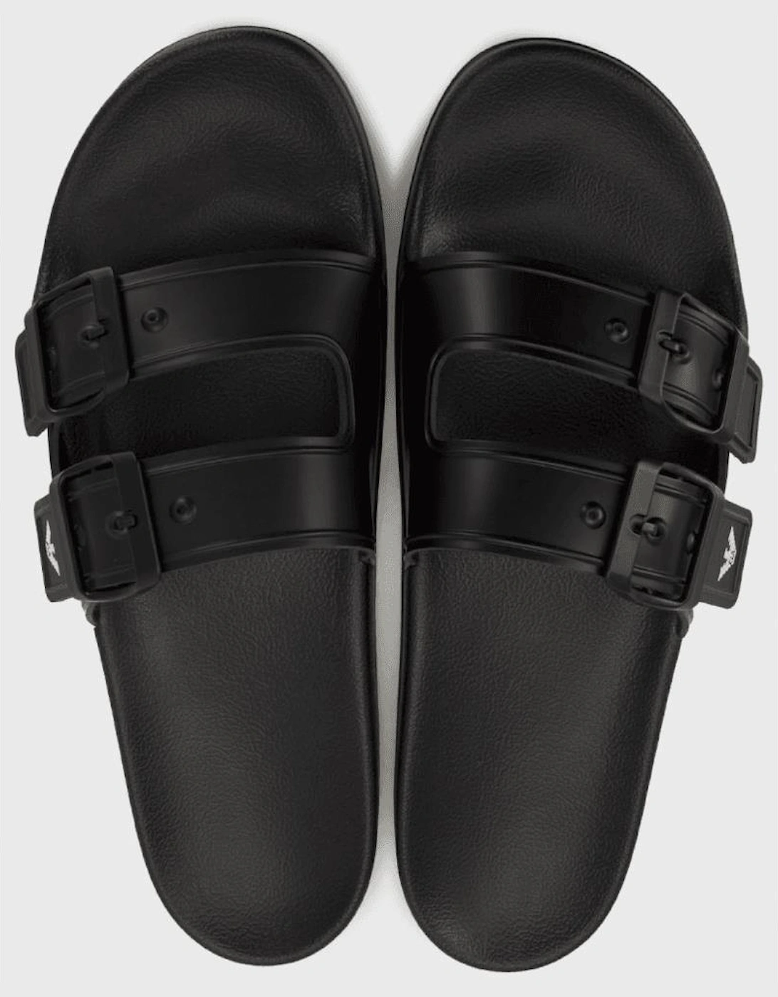 Buckle Effect Black Sliders