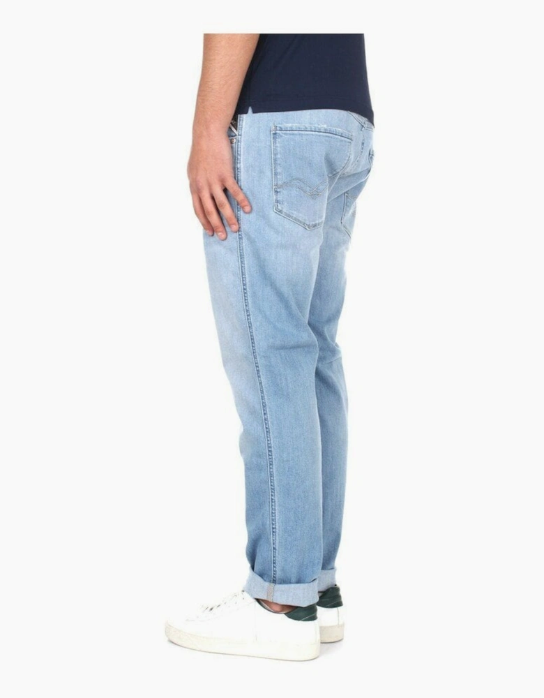Anbass Stretch Light Wash Slim Fit Jeans