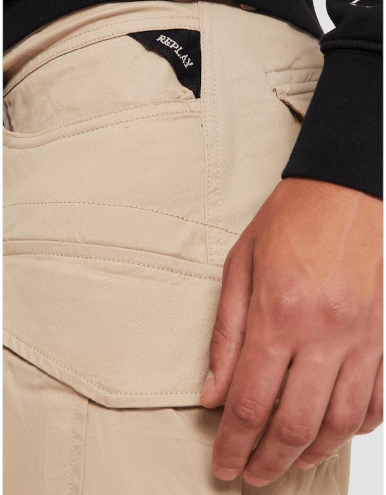 Joe Regular Straight Fit Beige Cargo Pant