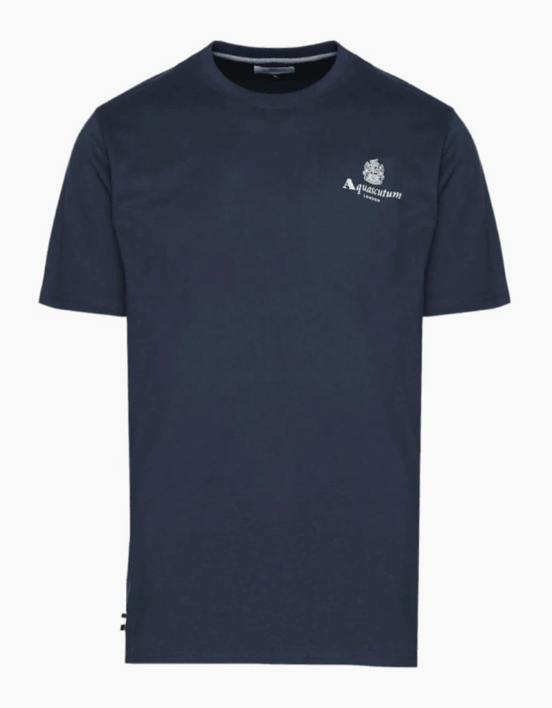 Cotton Logo Navy T-Shirt