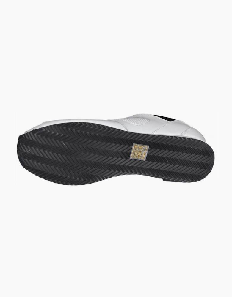 Versus Lion Head Leather Mesh White Trainers