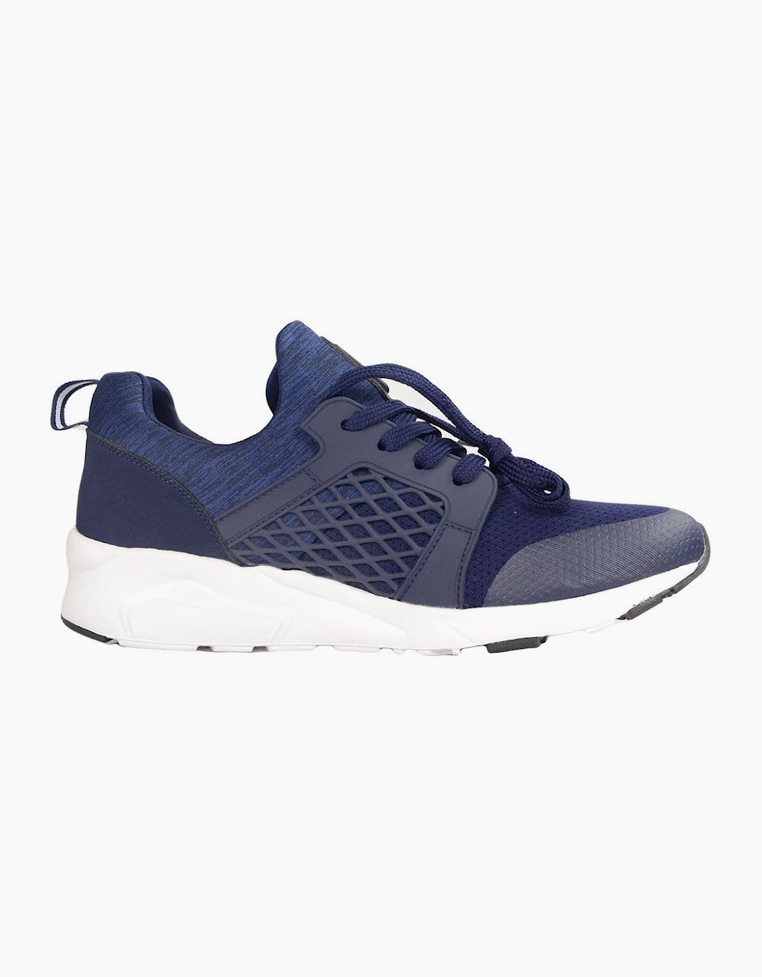 LOMBARD Mesh/Rubber Navy Trainer