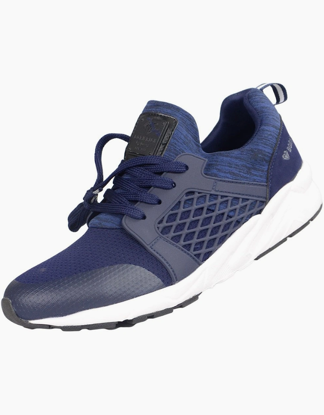 LOMBARD Mesh/Rubber Navy Trainer