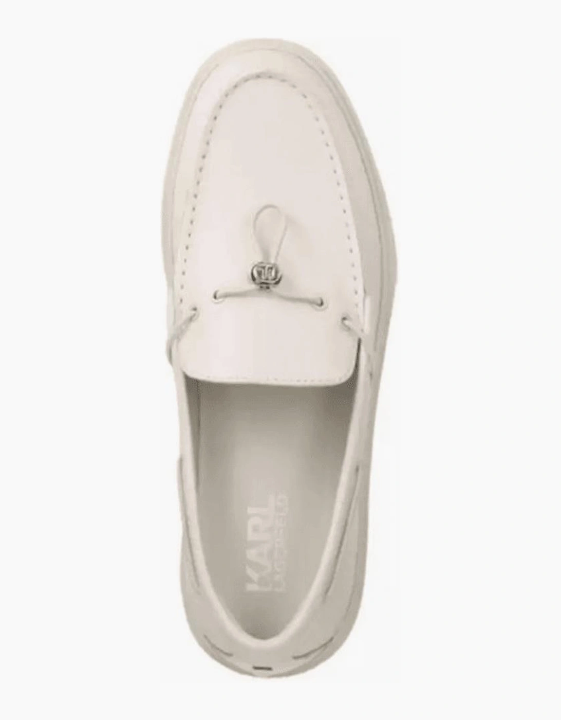 Flint II Deck White Leather Loafer