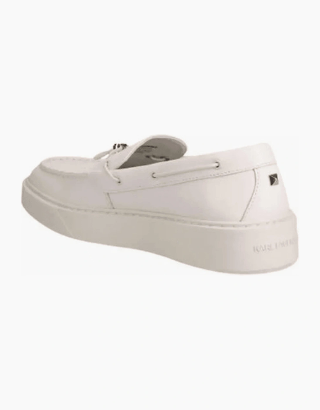 Flint II Deck White Leather Loafer