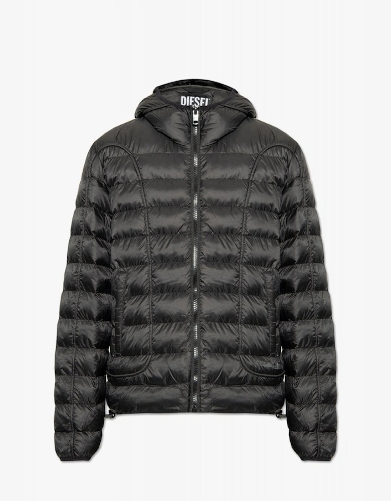 W-Scott Hooded Down Black Puffer Jacket