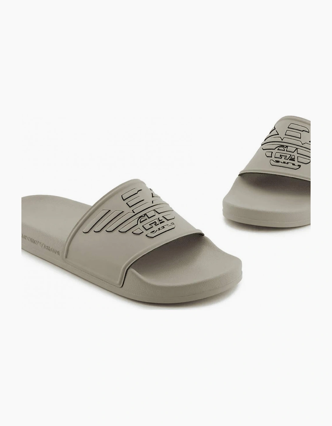 Eagle Logo Beige Rubber Slider