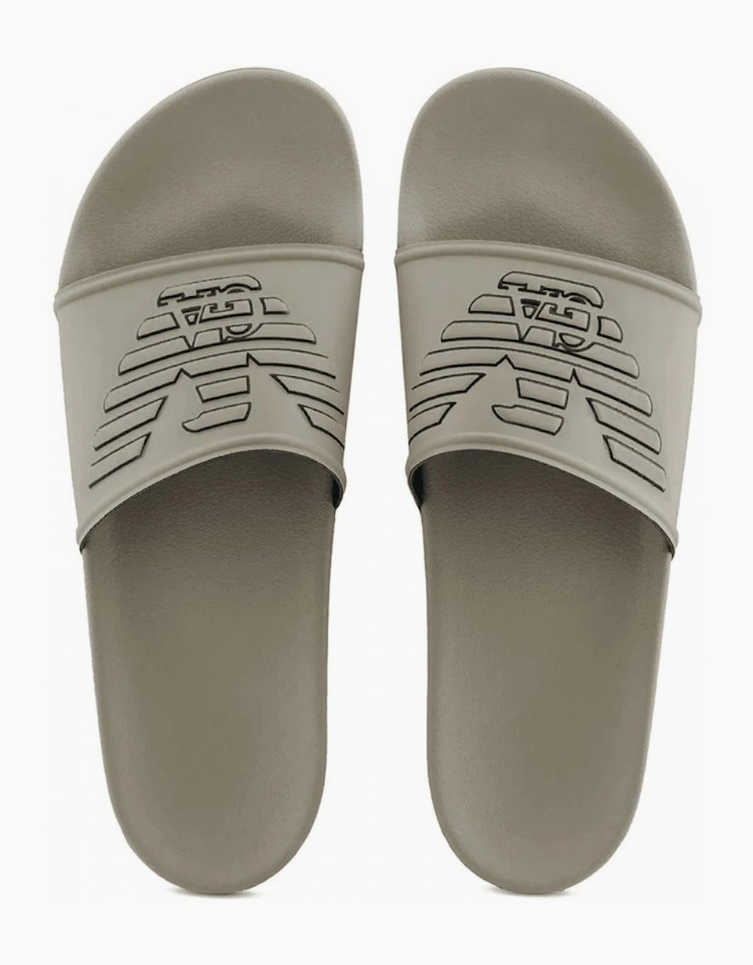 Eagle Logo Beige Rubber Slider