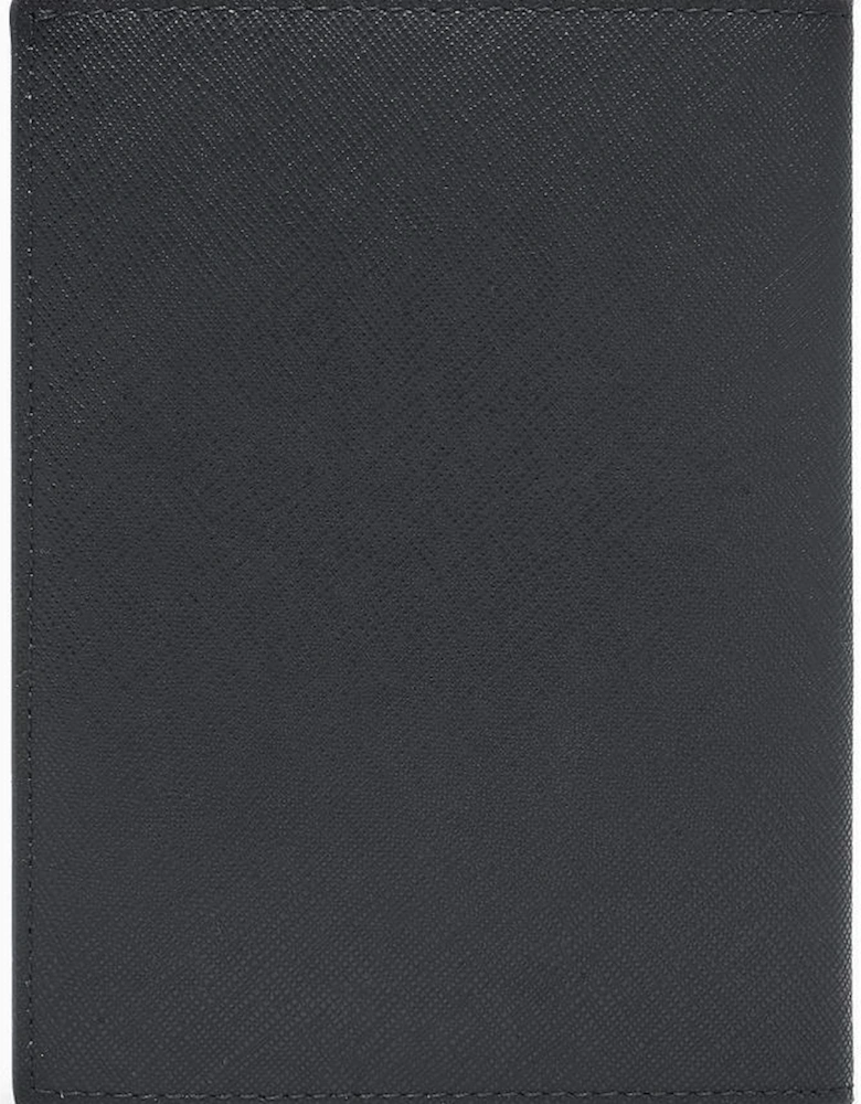 ASV Eagle Logo Black Leather Passport Holder
