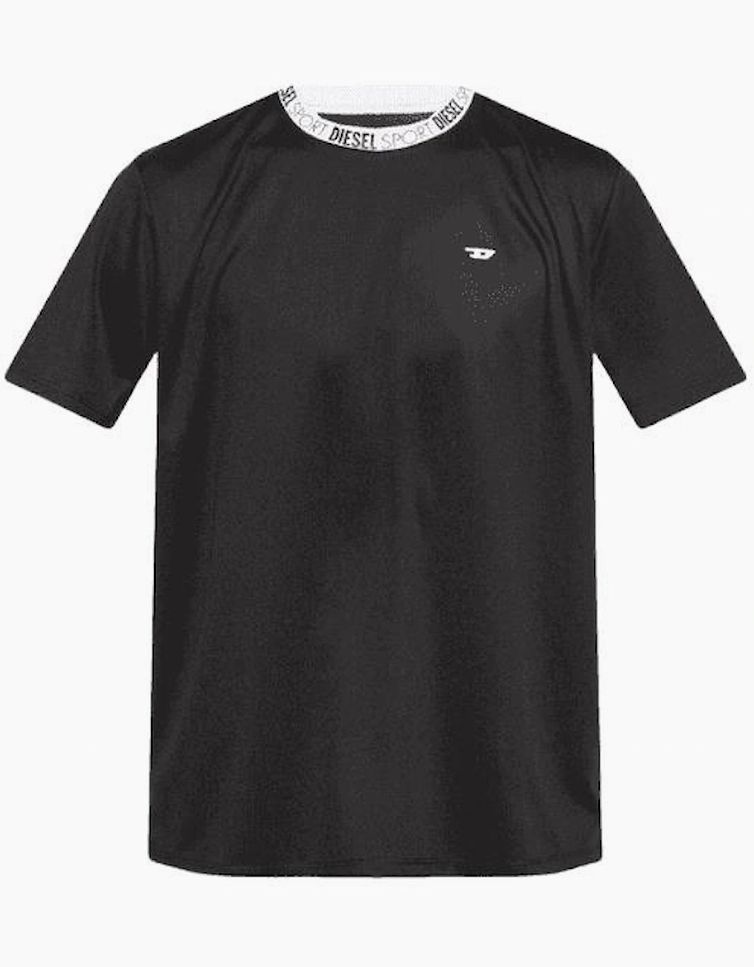 Amtee Sports Breathable Black Cotton T-Shirt