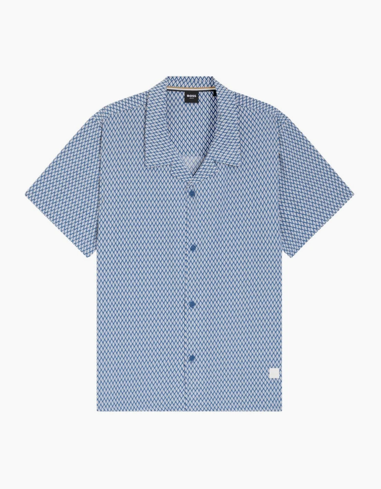 Straight Fit Patterned Beach Shirt