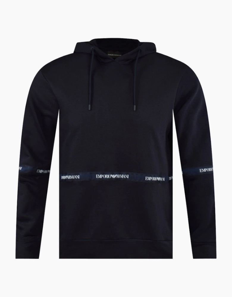 Cotton Pullover Hooded Navy Tracksuit