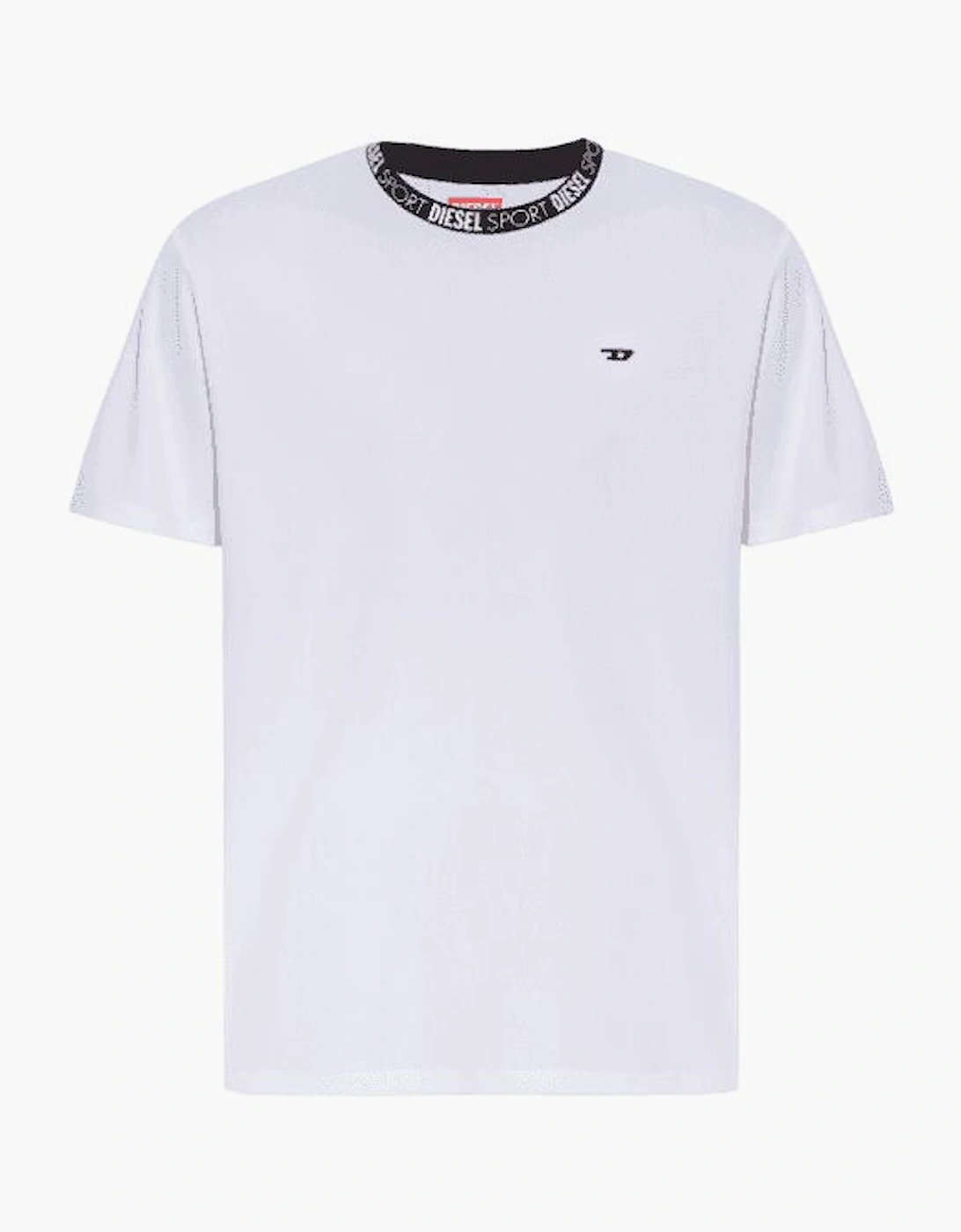 Amtee Sports Breathable White Cotton T-Shirt