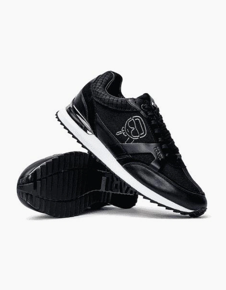 Plexikonic Doll Logo Mesh Black Sneaker Trainer