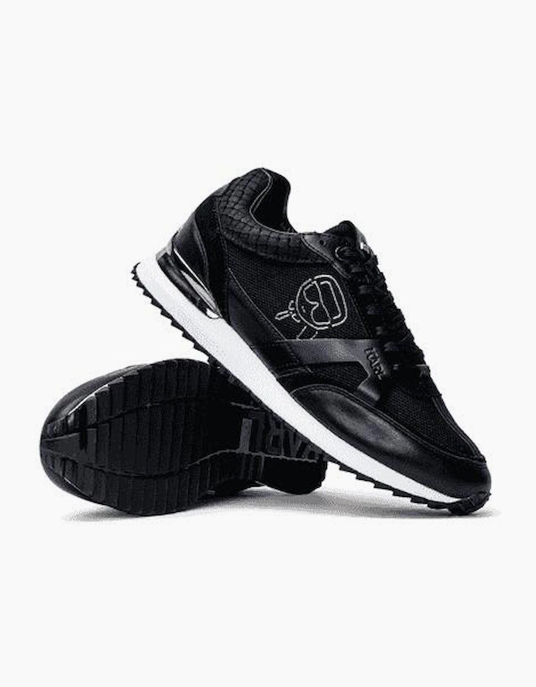 Plexikonic Doll Logo Mesh Black Sneaker Trainer