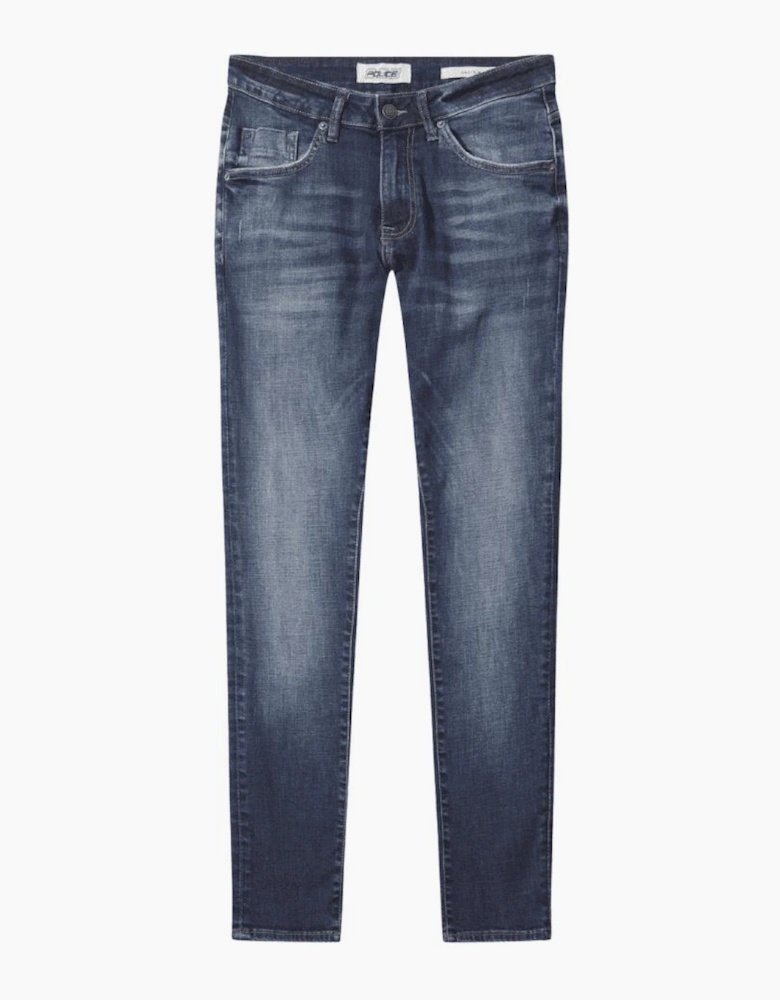 TODD 1020 Slim Fit Dark Blue Jeans
