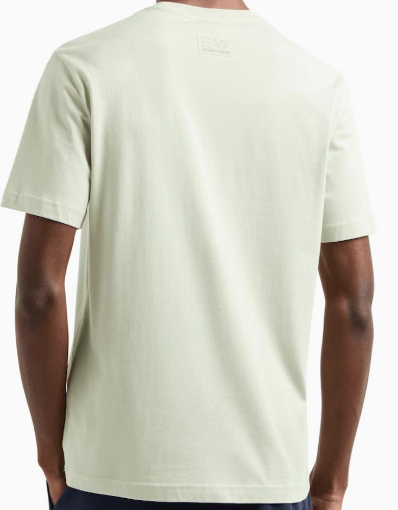 Large Embossed Logo Pastel Green T-Shirt