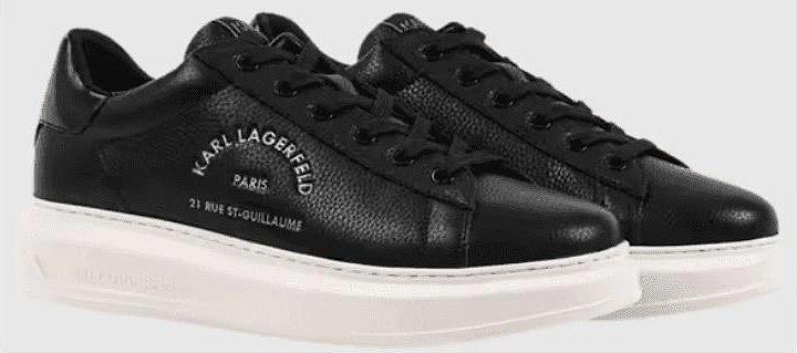 Maison Tumble Leather Black/White Sneaker Trainer