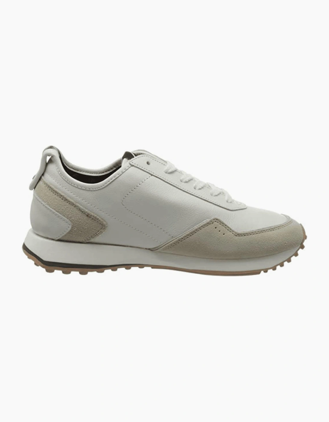 White Leather Sneaker Trainer