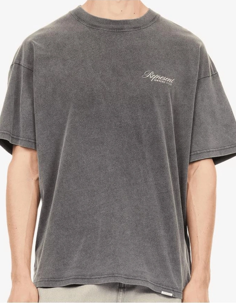 Scripted Owners Club Oversized Vintage Grey T-Shirt