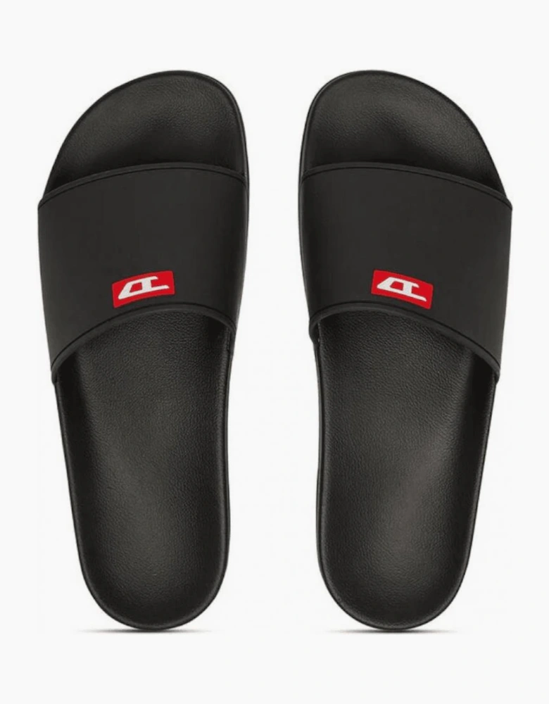 SA Swim Black Rubber Sliders