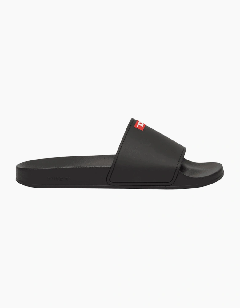 SA Swim Black Rubber Sliders