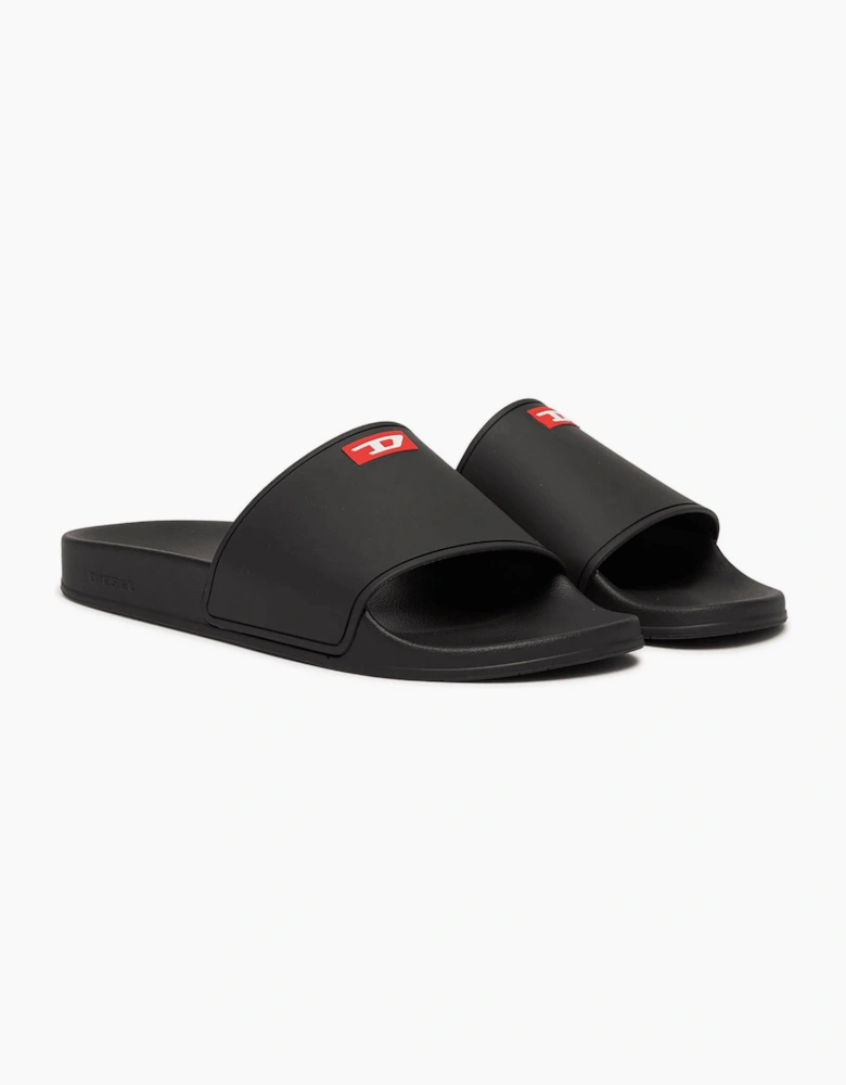 SA Swim Black Rubber Sliders